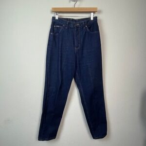 Denim Riders High Rise Tapered Jeans Womens 30 Dark Wash Baggie Vintage 90s